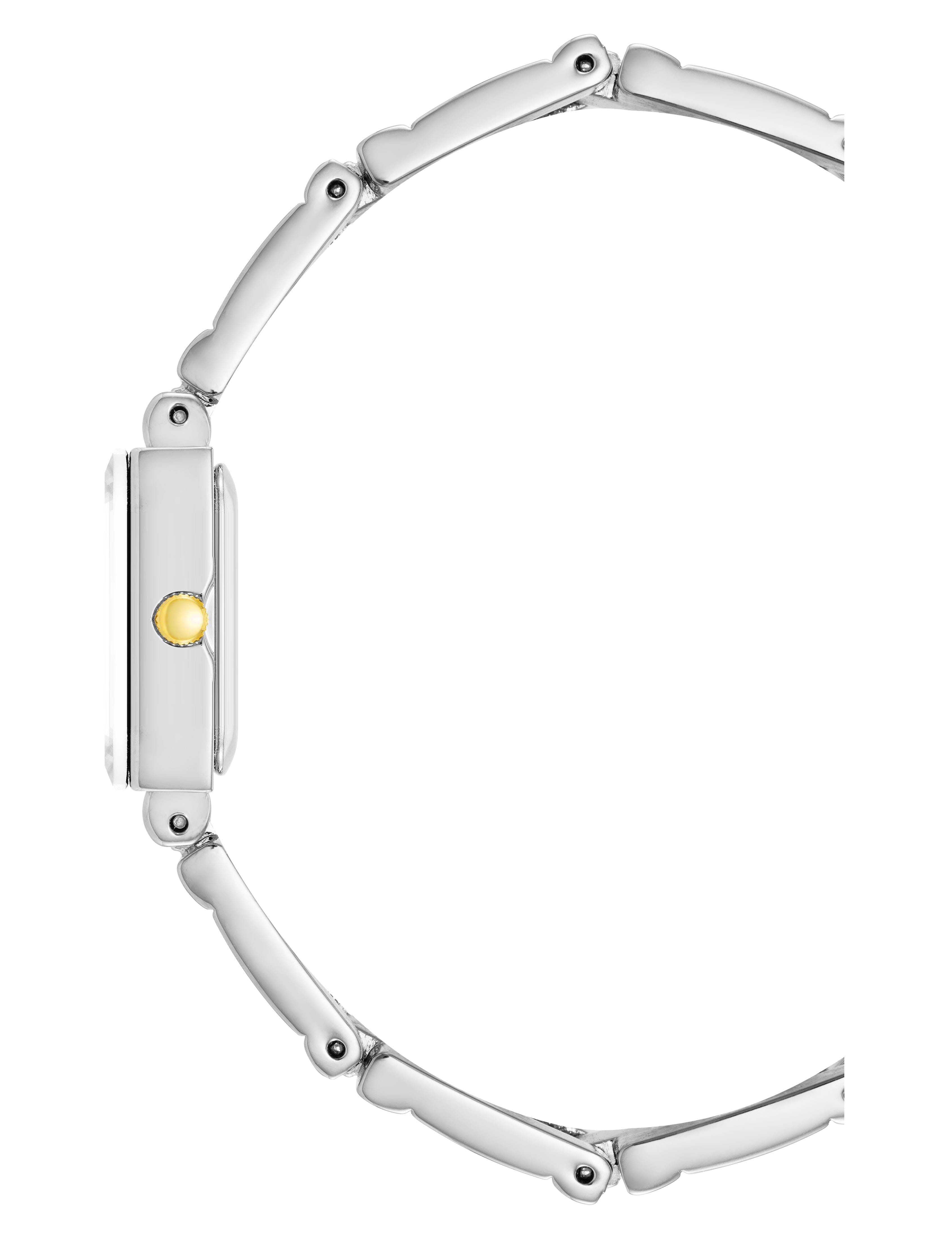 Rectangular Case Bangle Watch - Anne Klein Black/Two-Tone