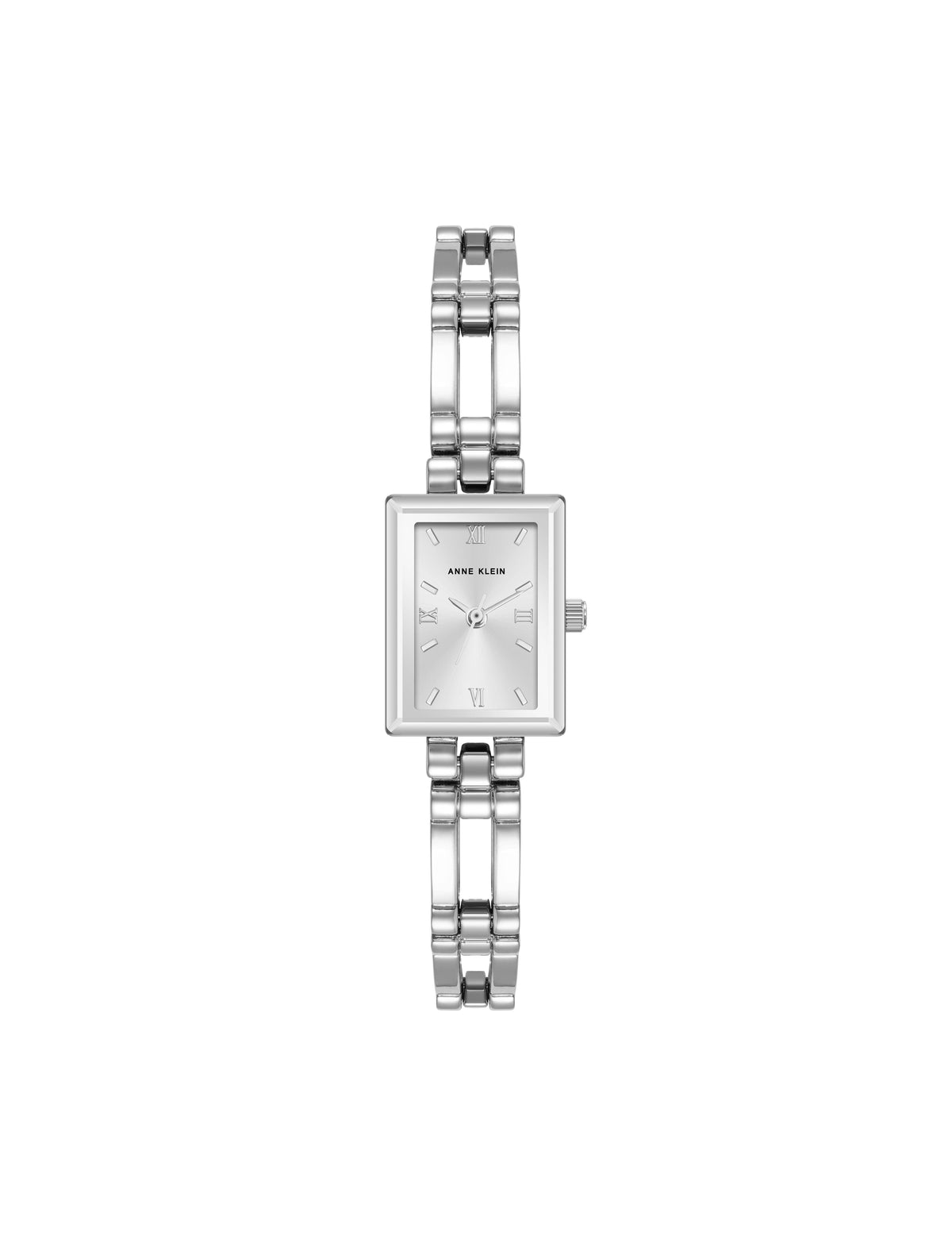 Rectangular Case Bangle Watch - Anne Klein Silver-Tone