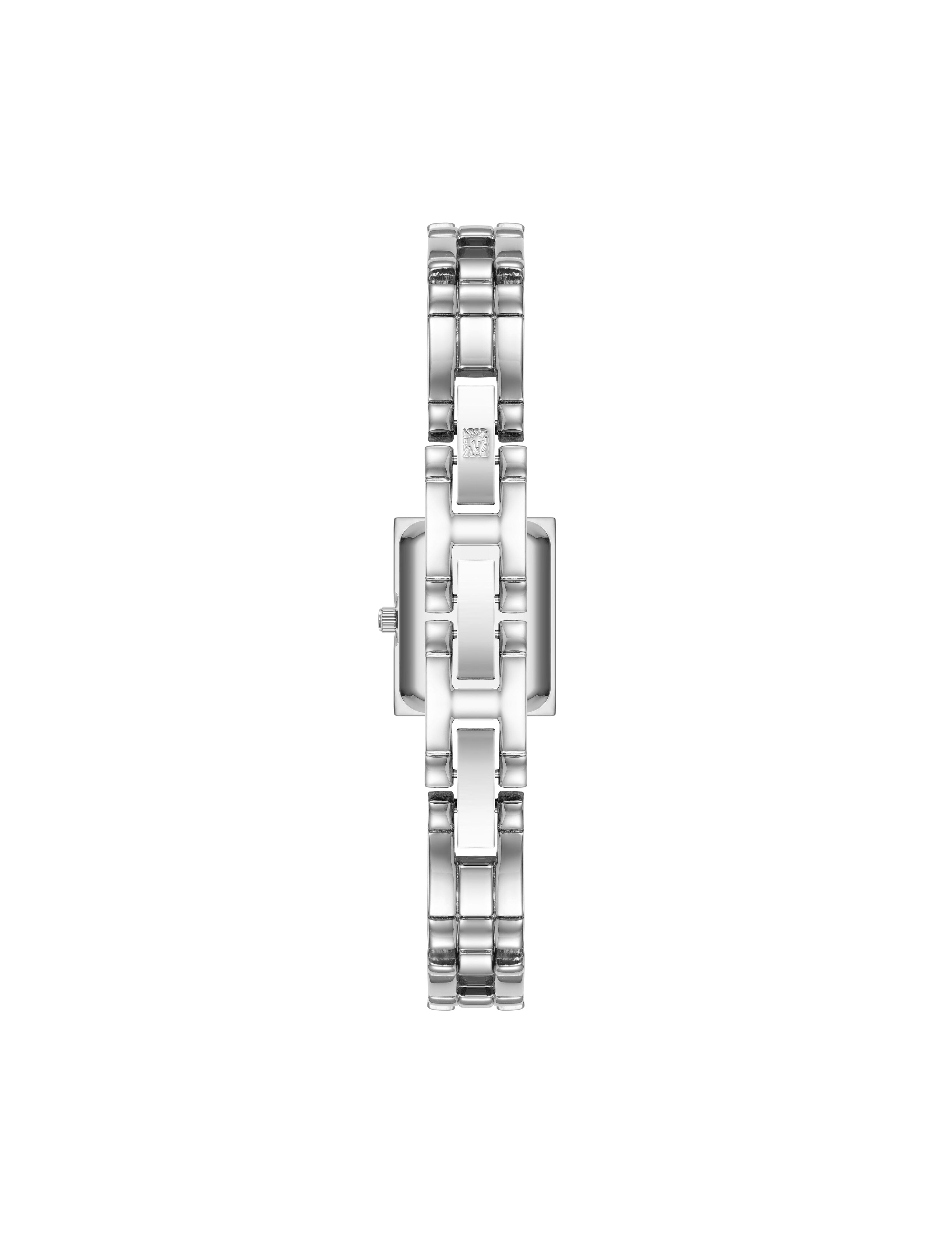 Rectangular Case Bangle Watch - Anne Klein Silver-Tone