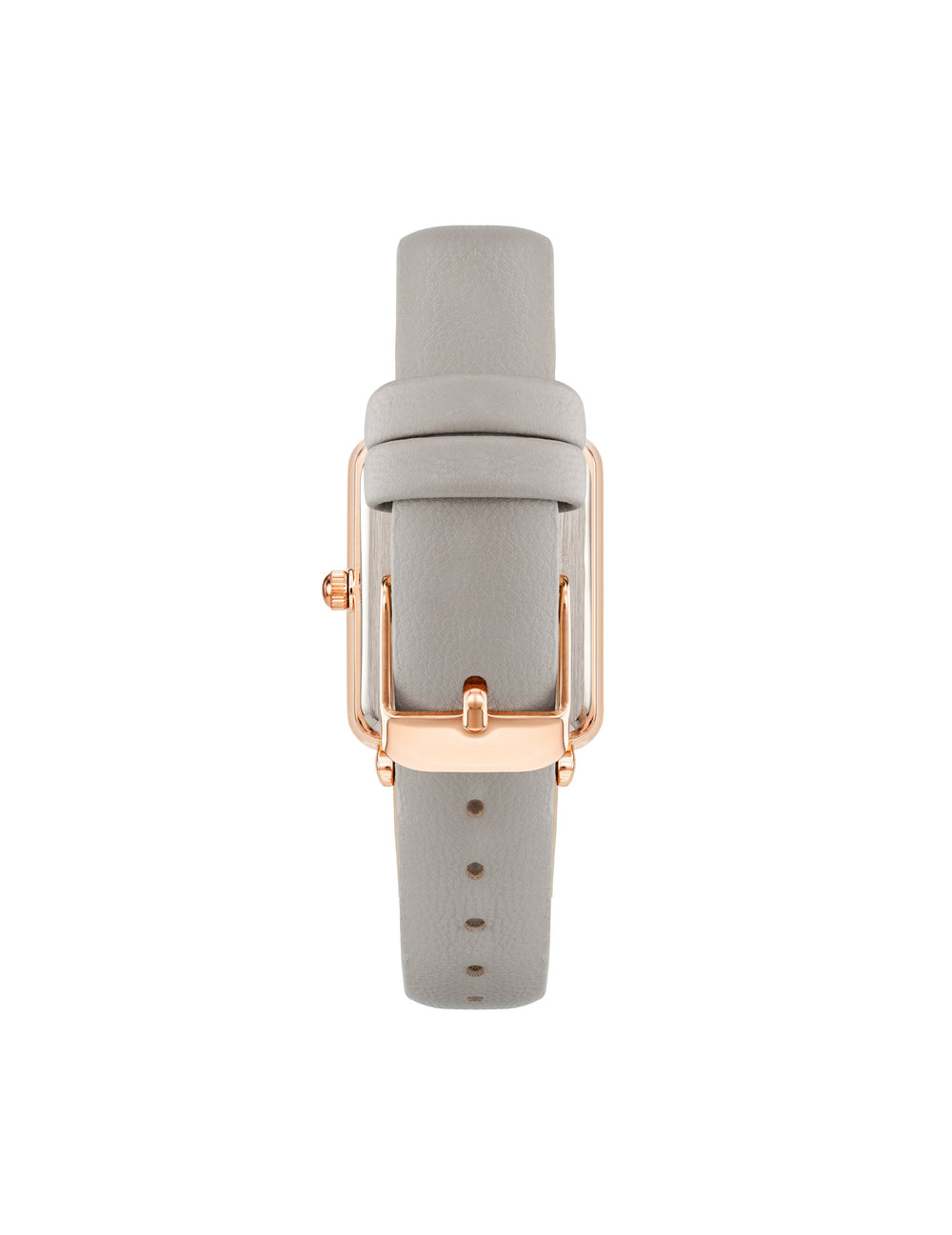 Rectangular Strap Watch - Anne Klein Rose-Tone/Taupe