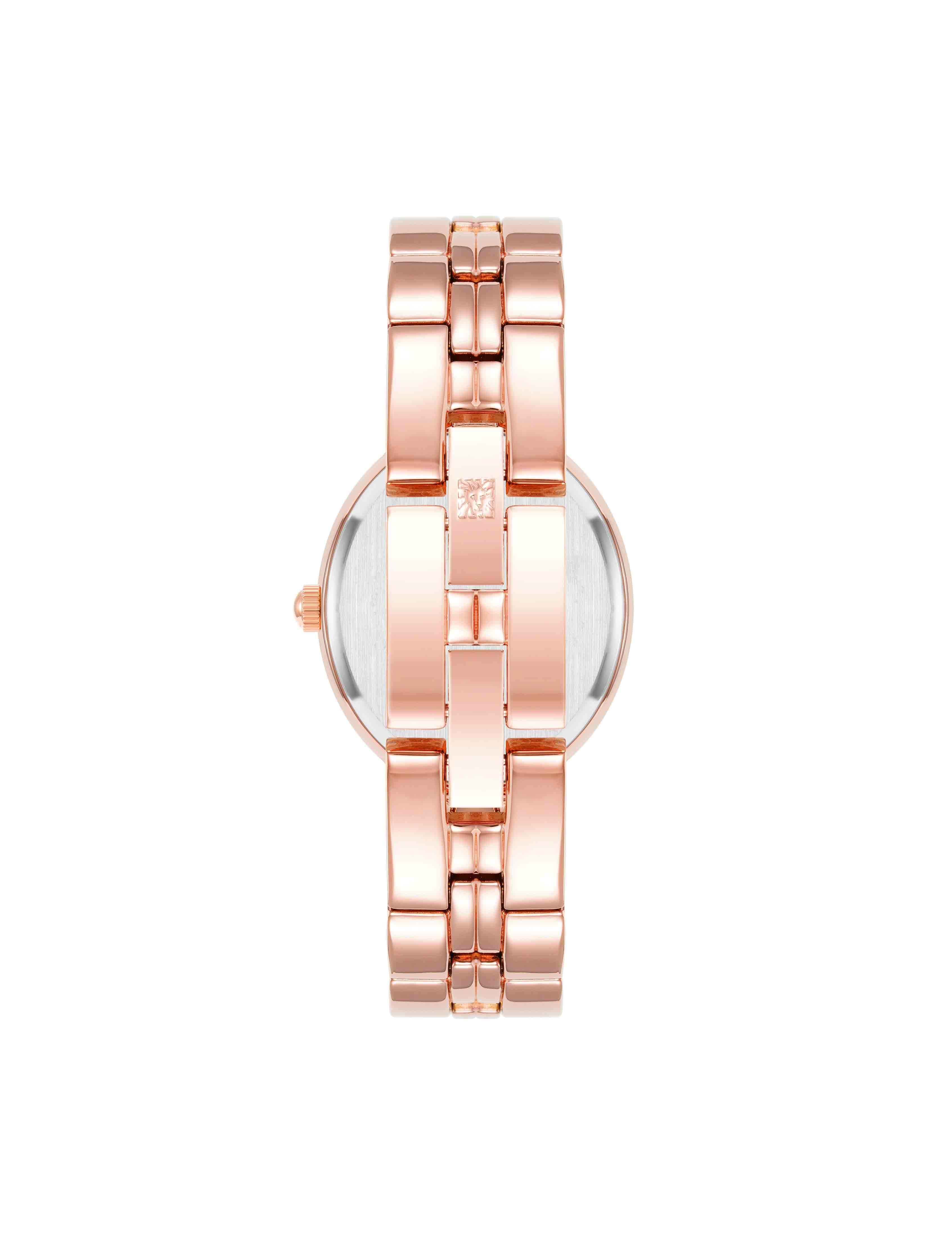 Minimalist Oval Case Watch in Rose Gold - Anne Klein Rose-Tone
