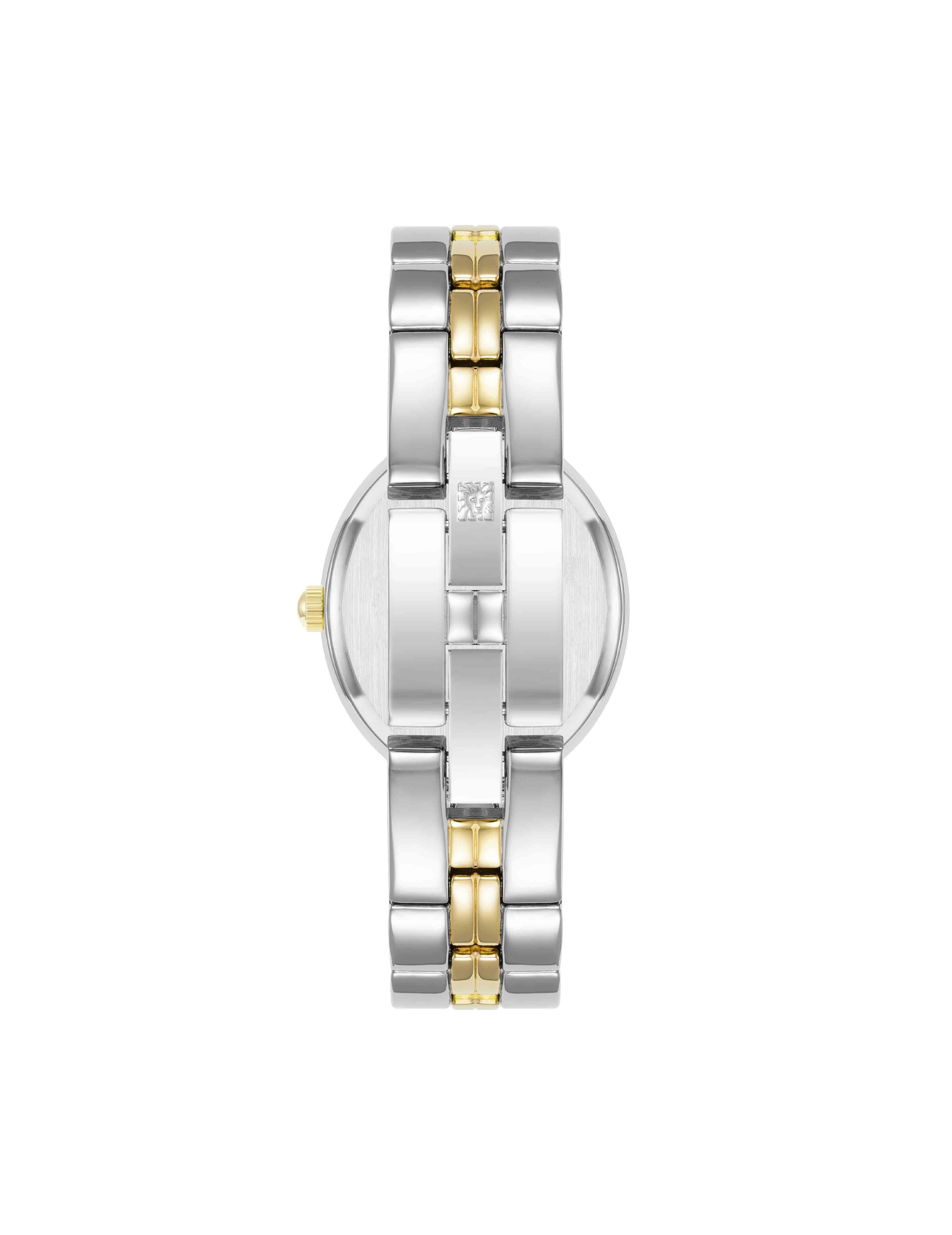 Minimalist Oval Case Watch - Anne Klein Two-Tone