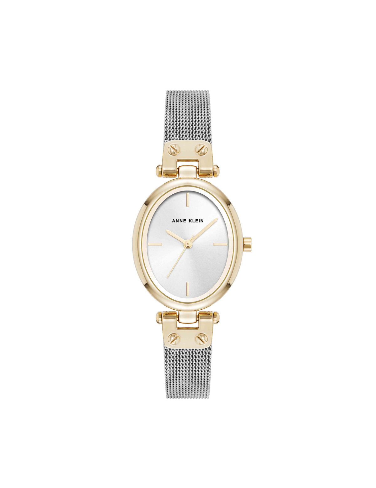 Oval Mesh Bracelet Watch - Anne Klein Two-Tone