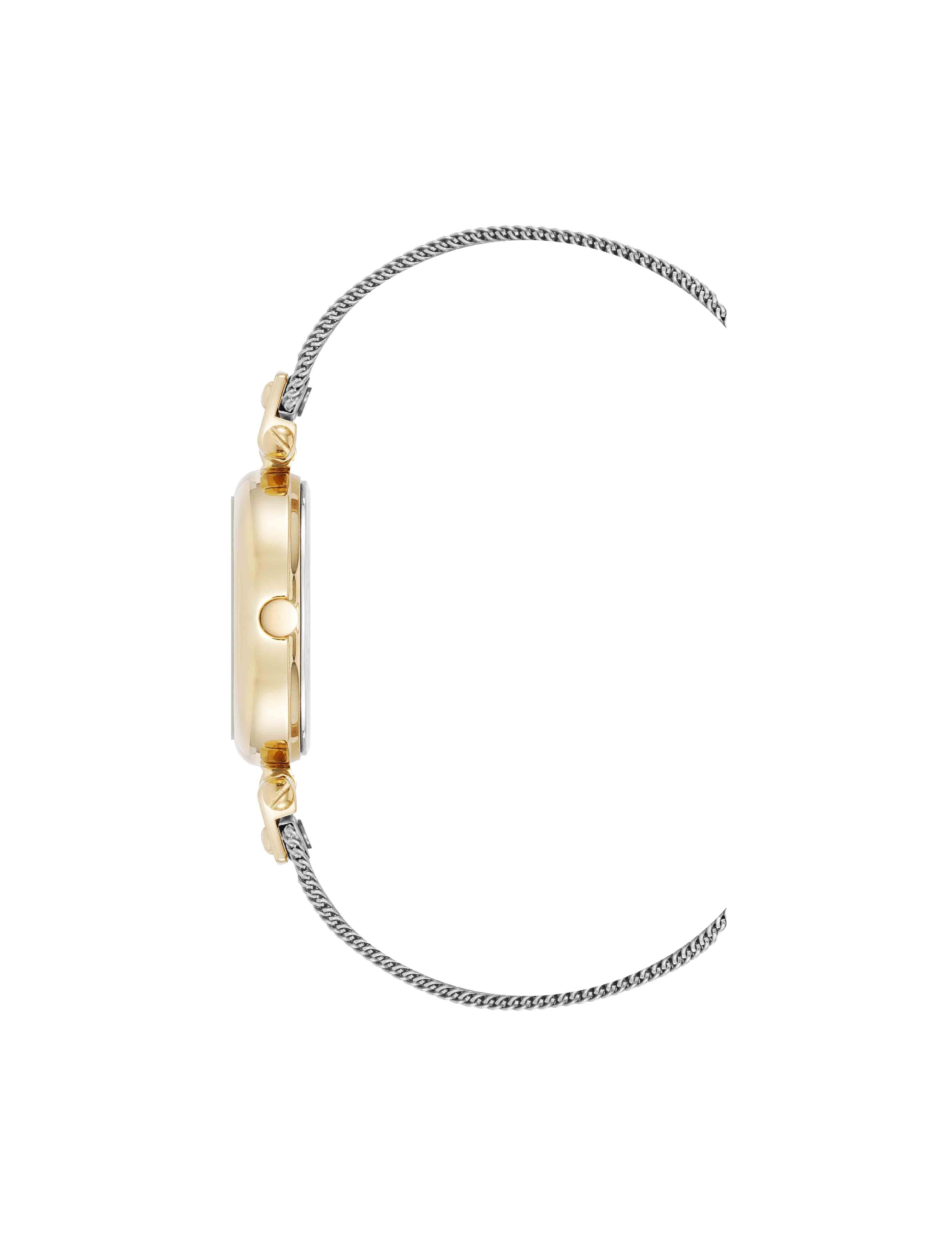 Oval Mesh Bracelet Watch - Anne Klein Two-Tone