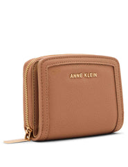 Small Curved Wallet - Anne Klein Mocha
