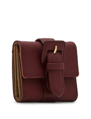 Covered Buckle Flap Wallet Gift Set, New Bordeaux - Anne Klein New Bordeaux