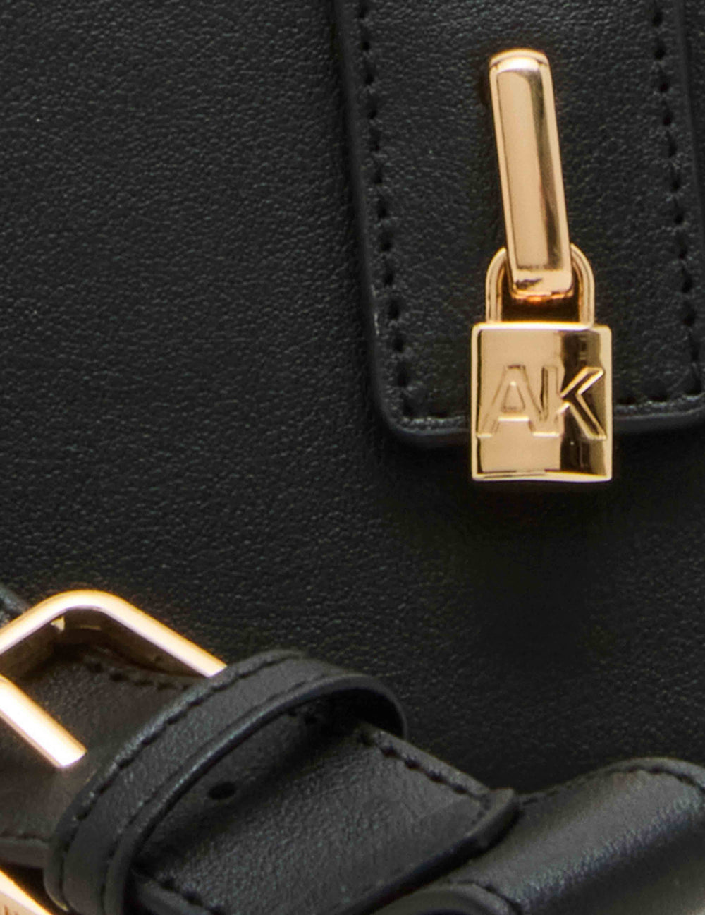 2 Piece Gift Set with Lock Wristlet and AK Bag Charm - Anne Klein Black