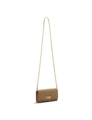 2 Piece Gift Set with Flap Crossbody and Bifold Wallet - Anne Klein Truffle Quilted