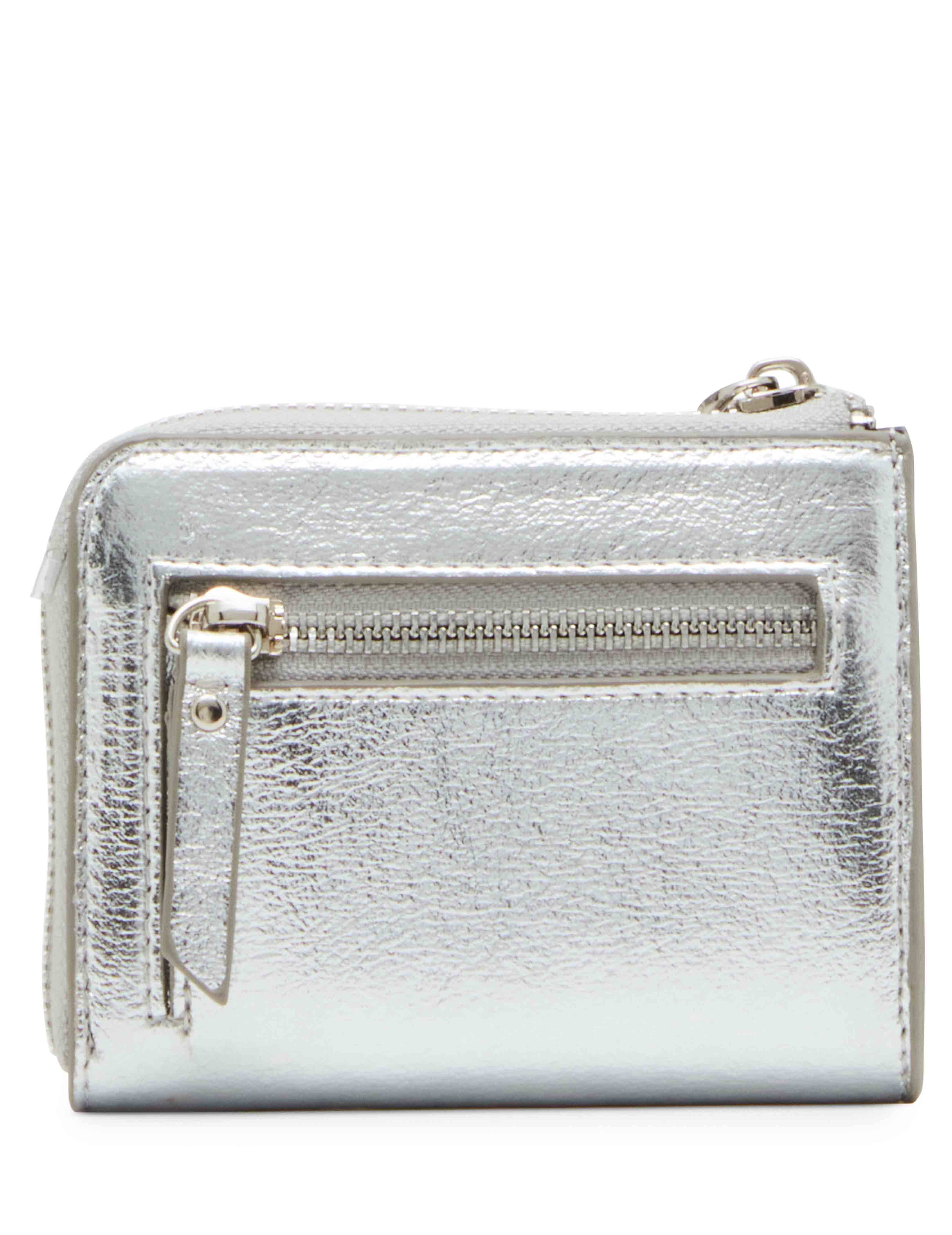 2 Piece Envelope Flap Curved Wallet With Rhinestones - Anne Klein