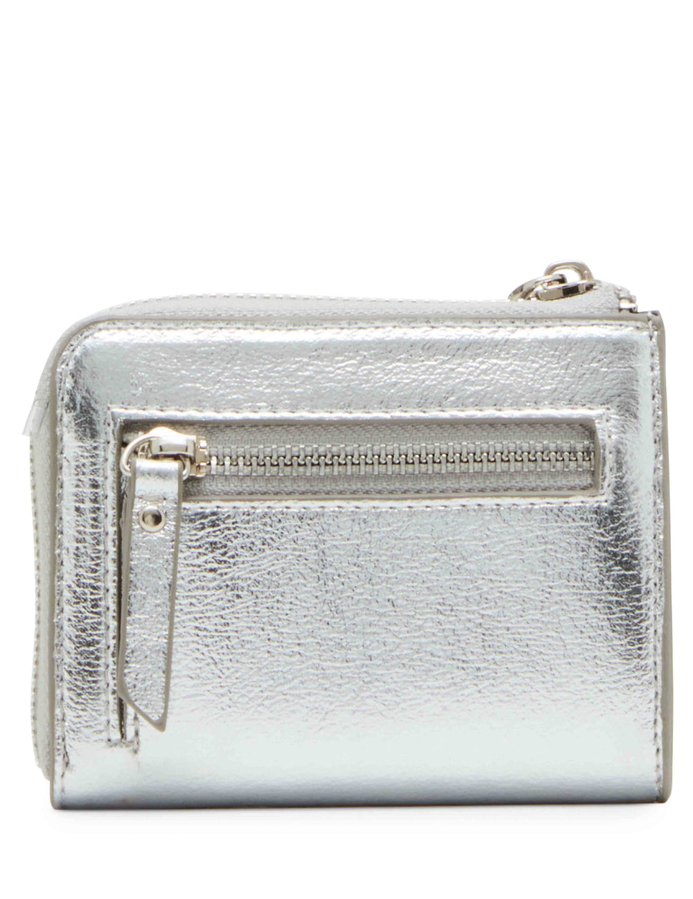 2 Piece Envelope Flap Curved Wallet With Rhinestones - Anne Klein