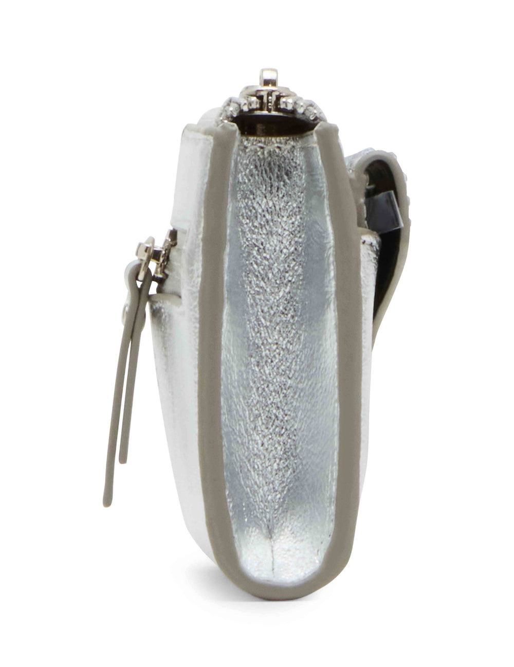 2 Piece Envelope Flap Curved Wallet With Rhinestones - Anne Klein