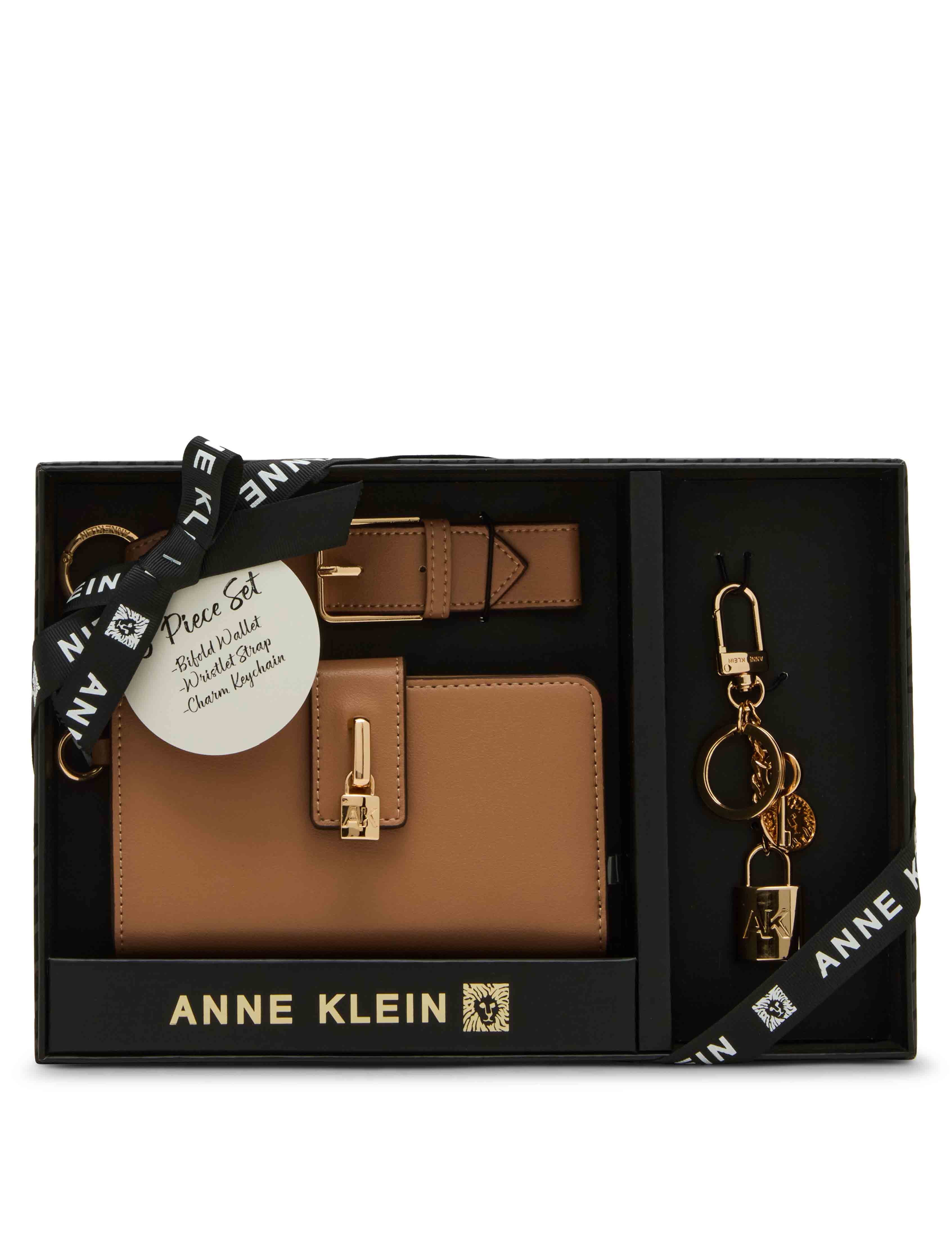 2 Piece Gift Set with Lock Wristlet and AK Bag Charm - Anne Klein Sunbaked