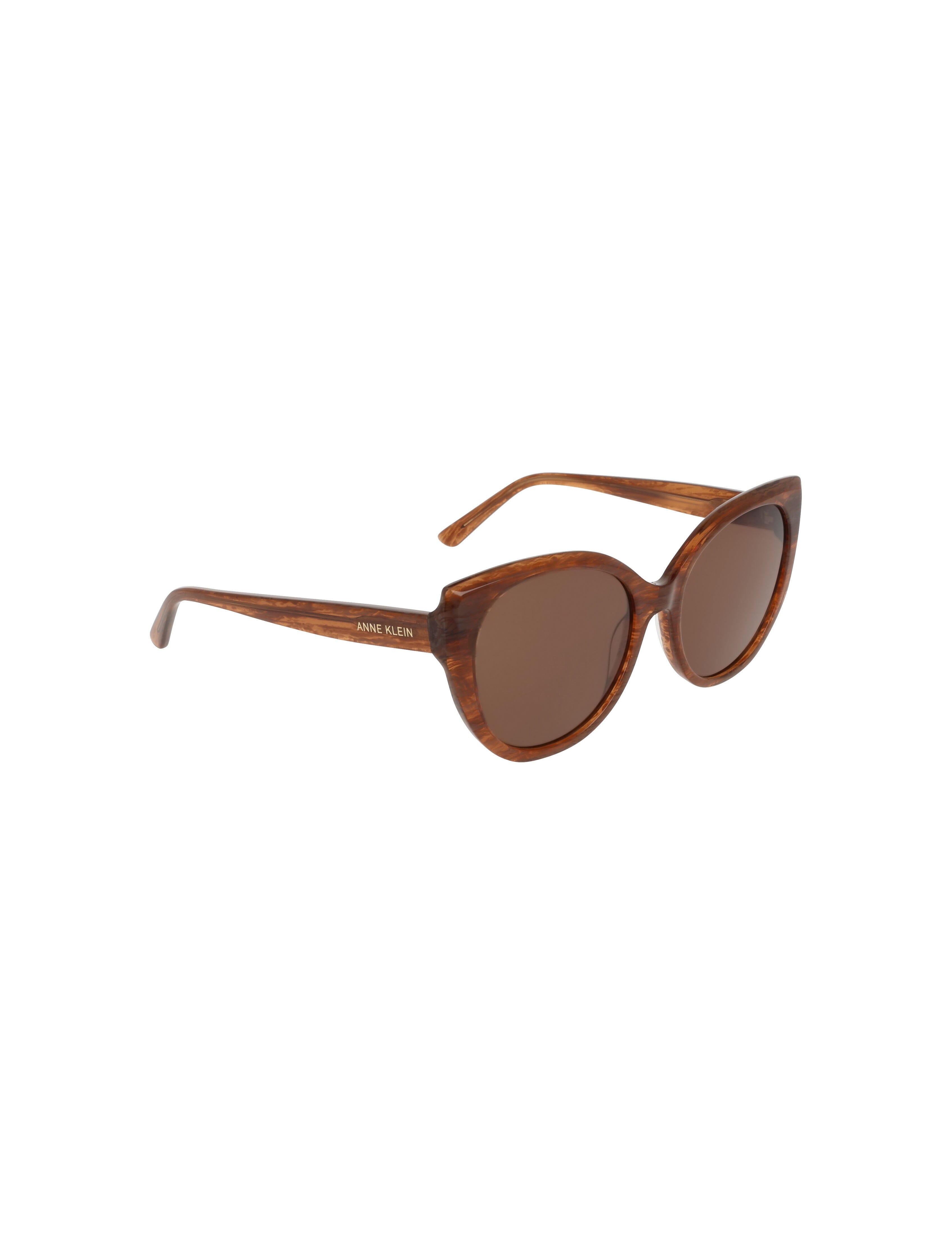 Cat-Eye Marbleized Sunglasses - Anne Klein MOCHA