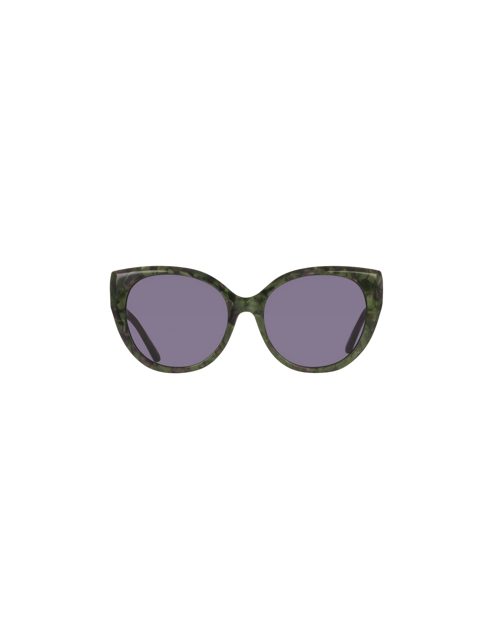 Cat-Eye Marbleized Sunglasses - Anne Klein OLIVE MARBLE