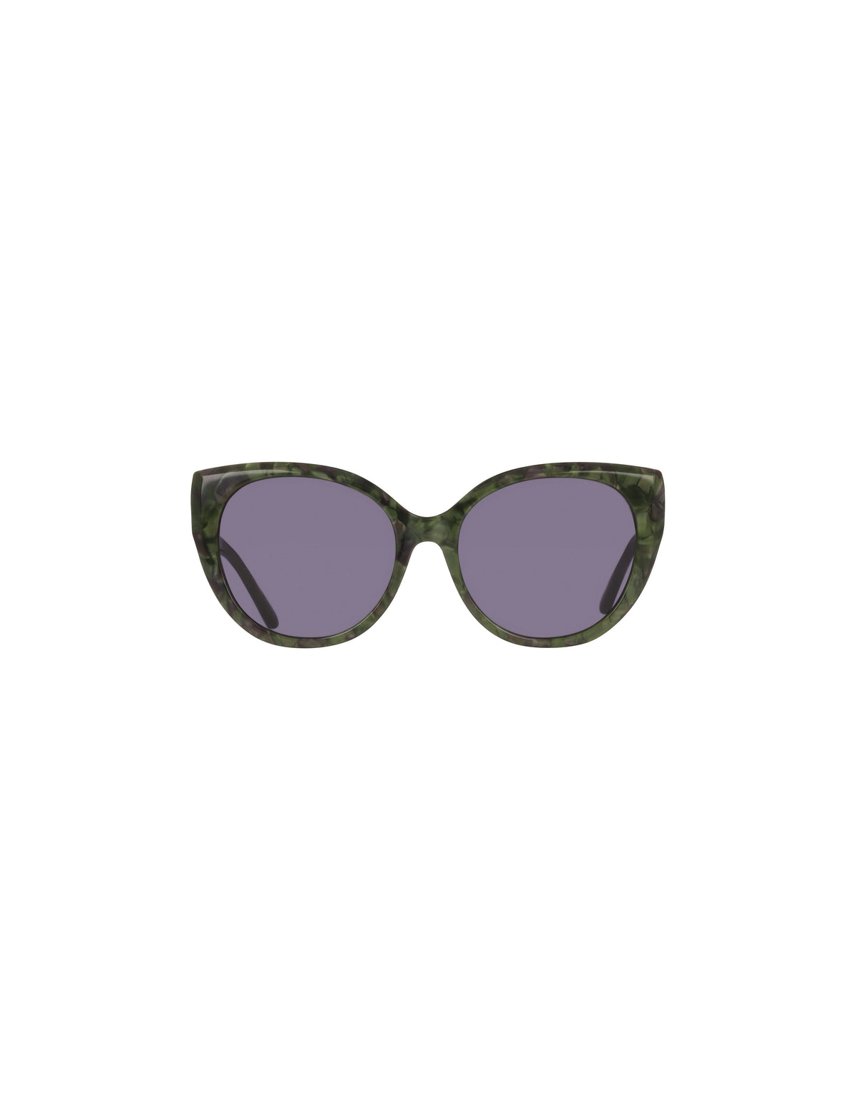 Cat-Eye Marbleized Sunglasses - Anne Klein OLIVE MARBLE