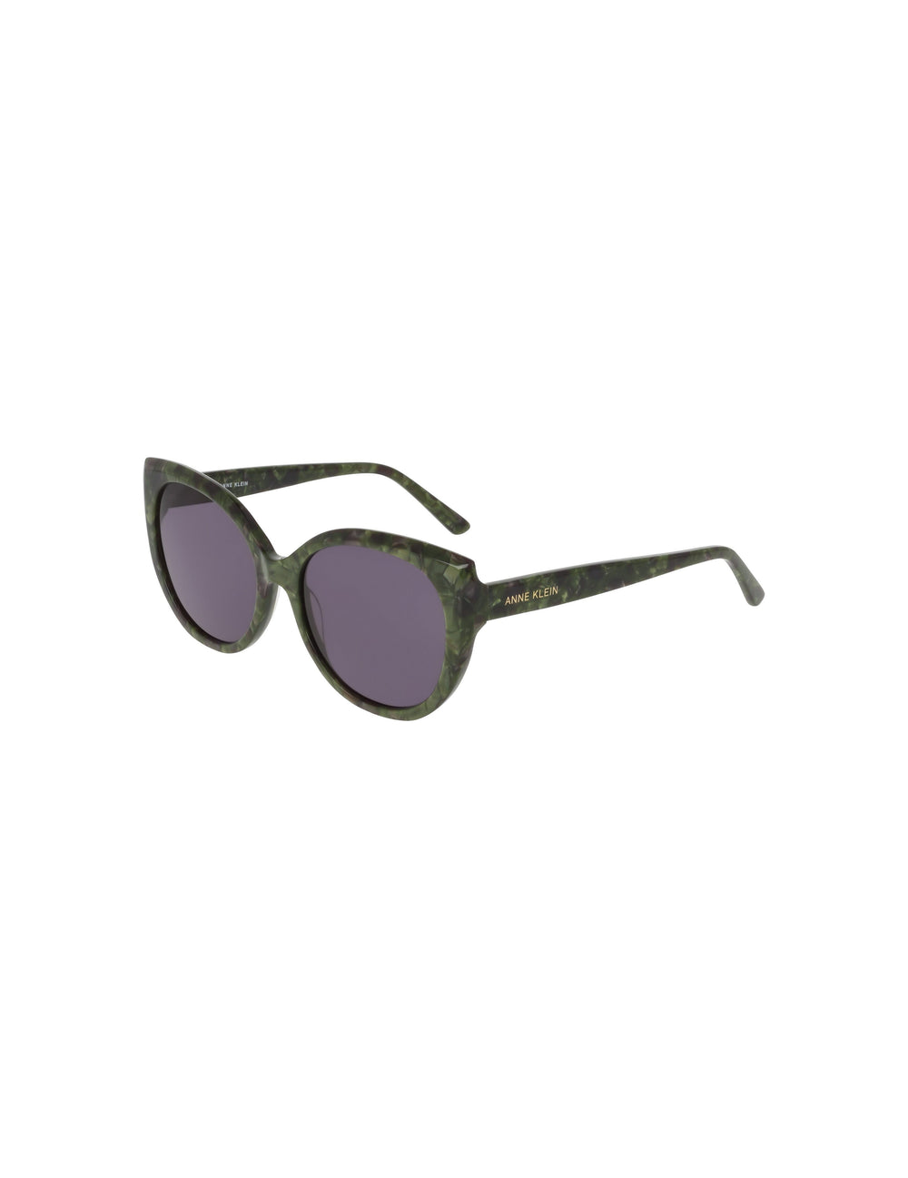 Cat-Eye Marbleized Sunglasses - Anne Klein OLIVE MARBLE