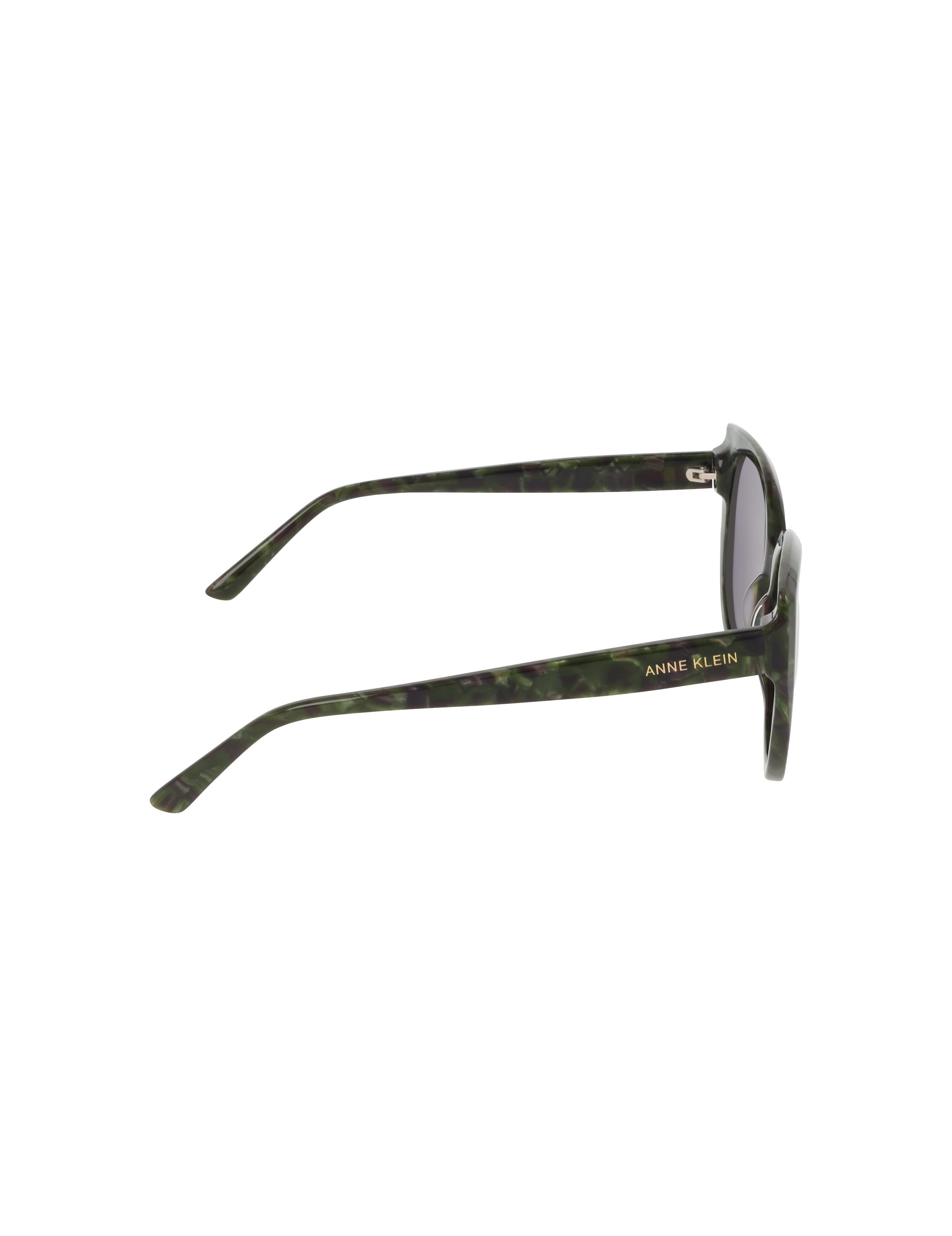 Cat-Eye Marbleized Sunglasses - Anne Klein OLIVE MARBLE