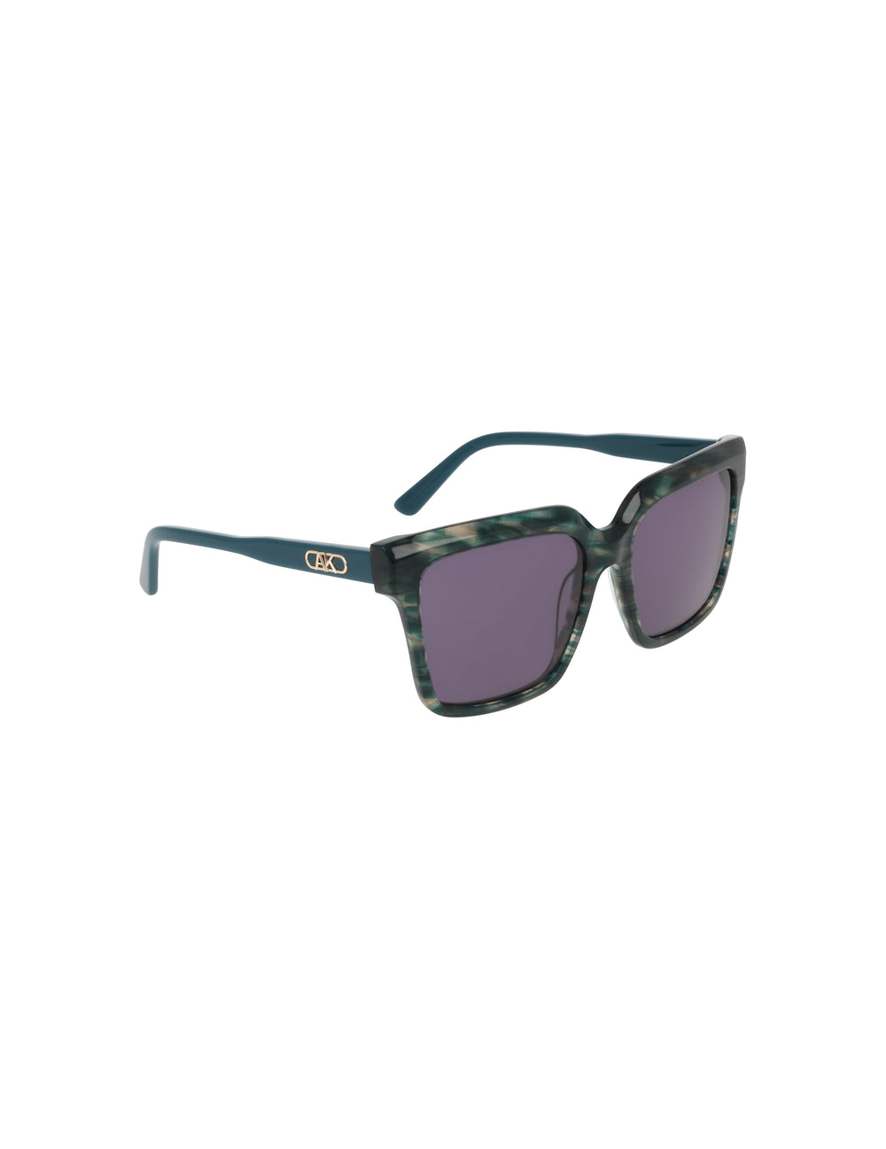 Square Acetate Sunglasses - Anne Klein TEAL ANIMAL
