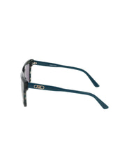 Square Acetate Sunglasses - Anne Klein TEAL ANIMAL