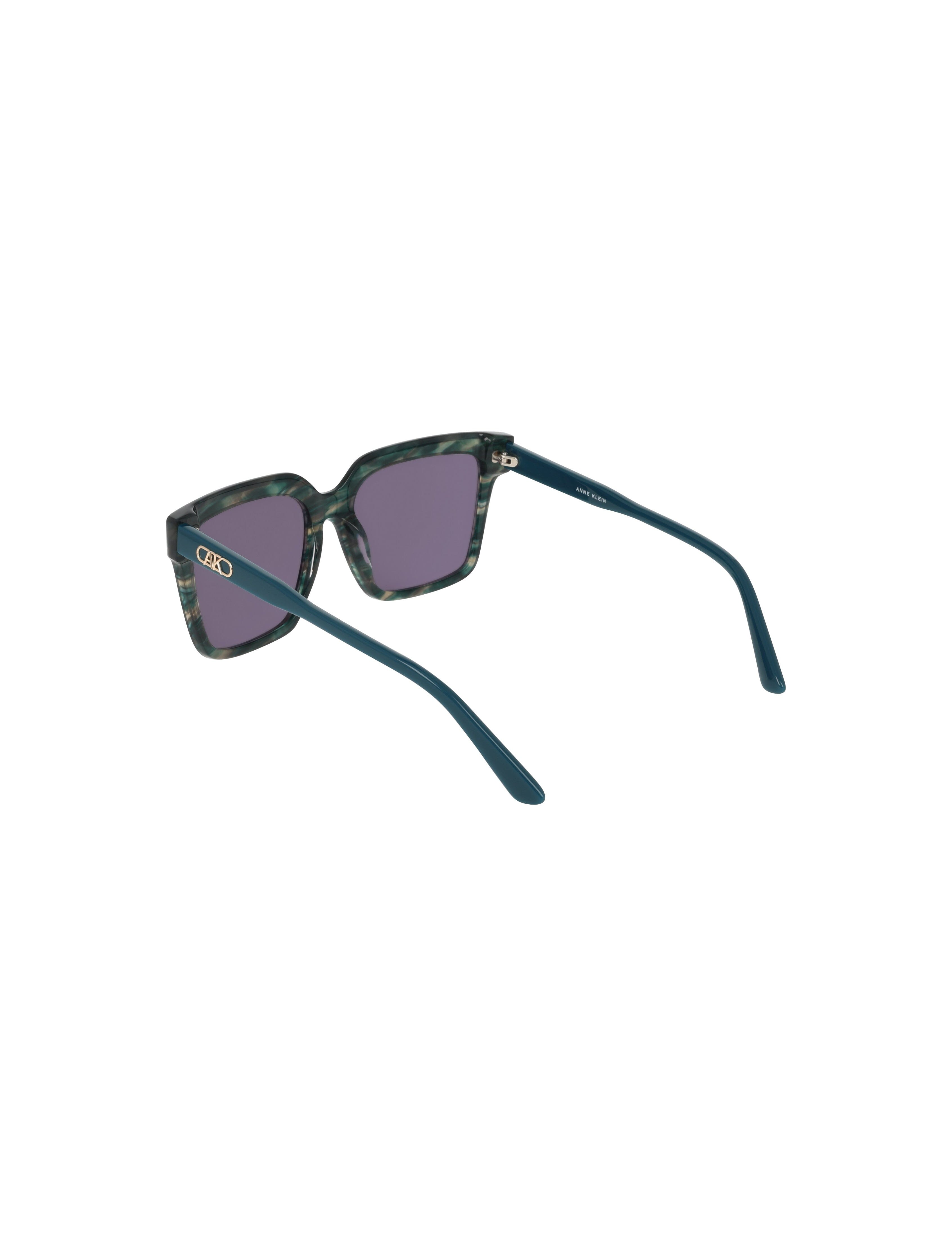 Square Acetate Sunglasses - Anne Klein TEAL ANIMAL