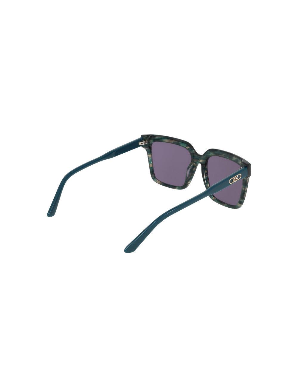 Square Acetate Sunglasses - Anne Klein TEAL ANIMAL