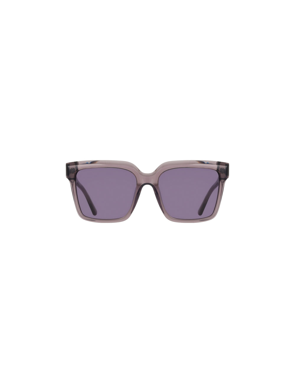 Square Acetate Sunglasses - Anne Klein LILAC CRYSTAL