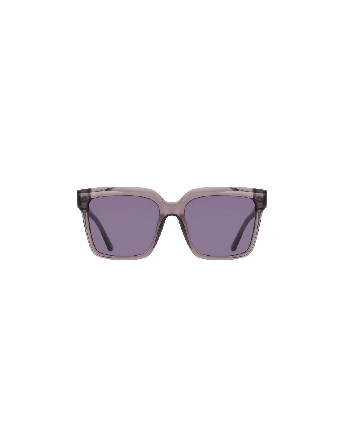 Square Acetate Sunglasses - Anne Klein LILAC CRYSTAL