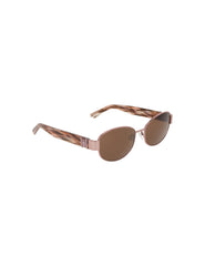 Oval Metal Frame Sunglasses - Anne Klein ROSE GOLD
