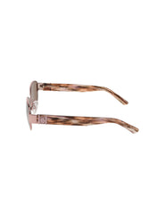 Oval Metal Frame Sunglasses - Anne Klein ROSE GOLD