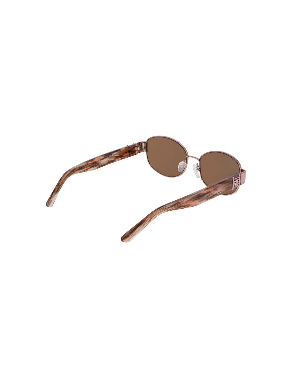 Oval Metal Frame Sunglasses - Anne Klein ROSE GOLD