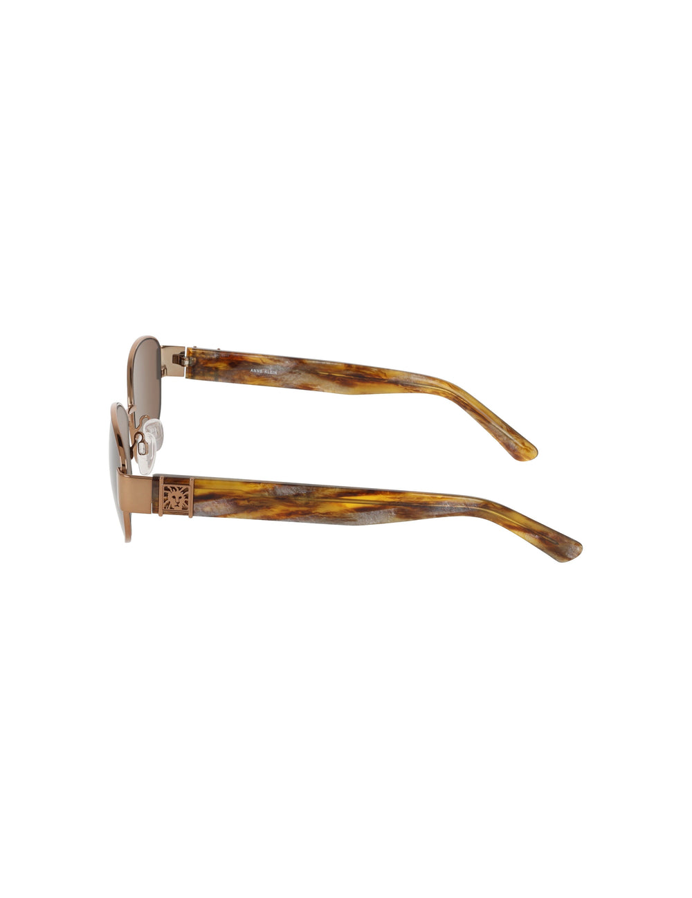 Oval Metal Frame Sunglasses - Anne Klein MOCHA