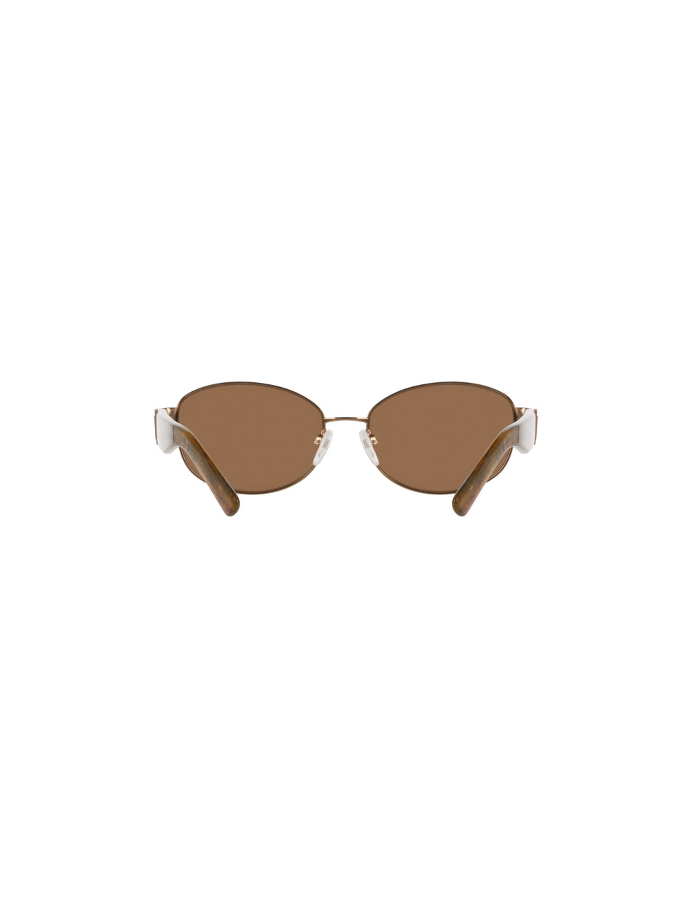 Oval Metal Frame Sunglasses - Anne Klein MOCHA