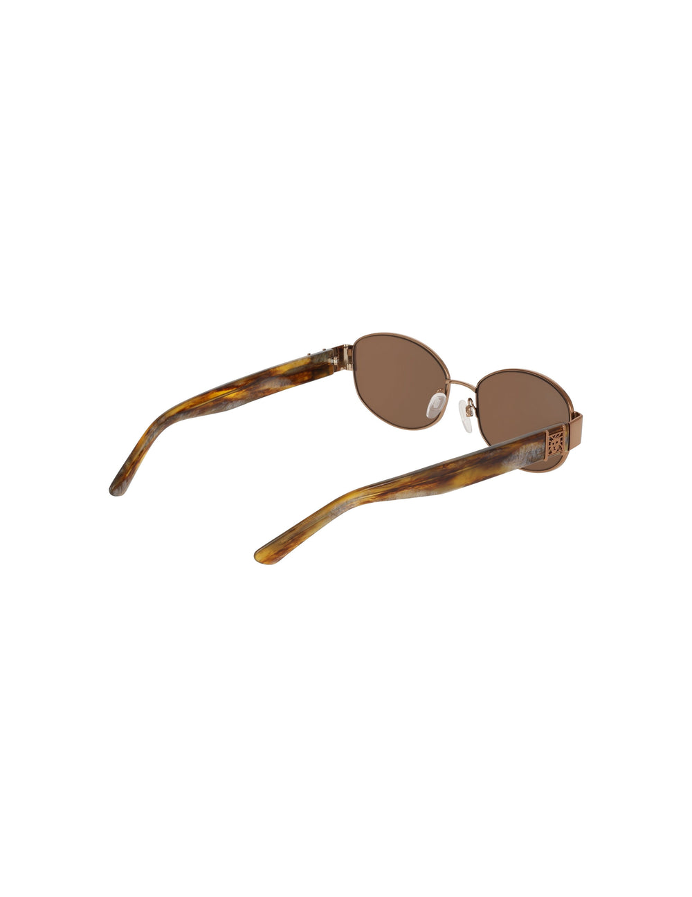 Oval Metal Frame Sunglasses - Anne Klein MOCHA