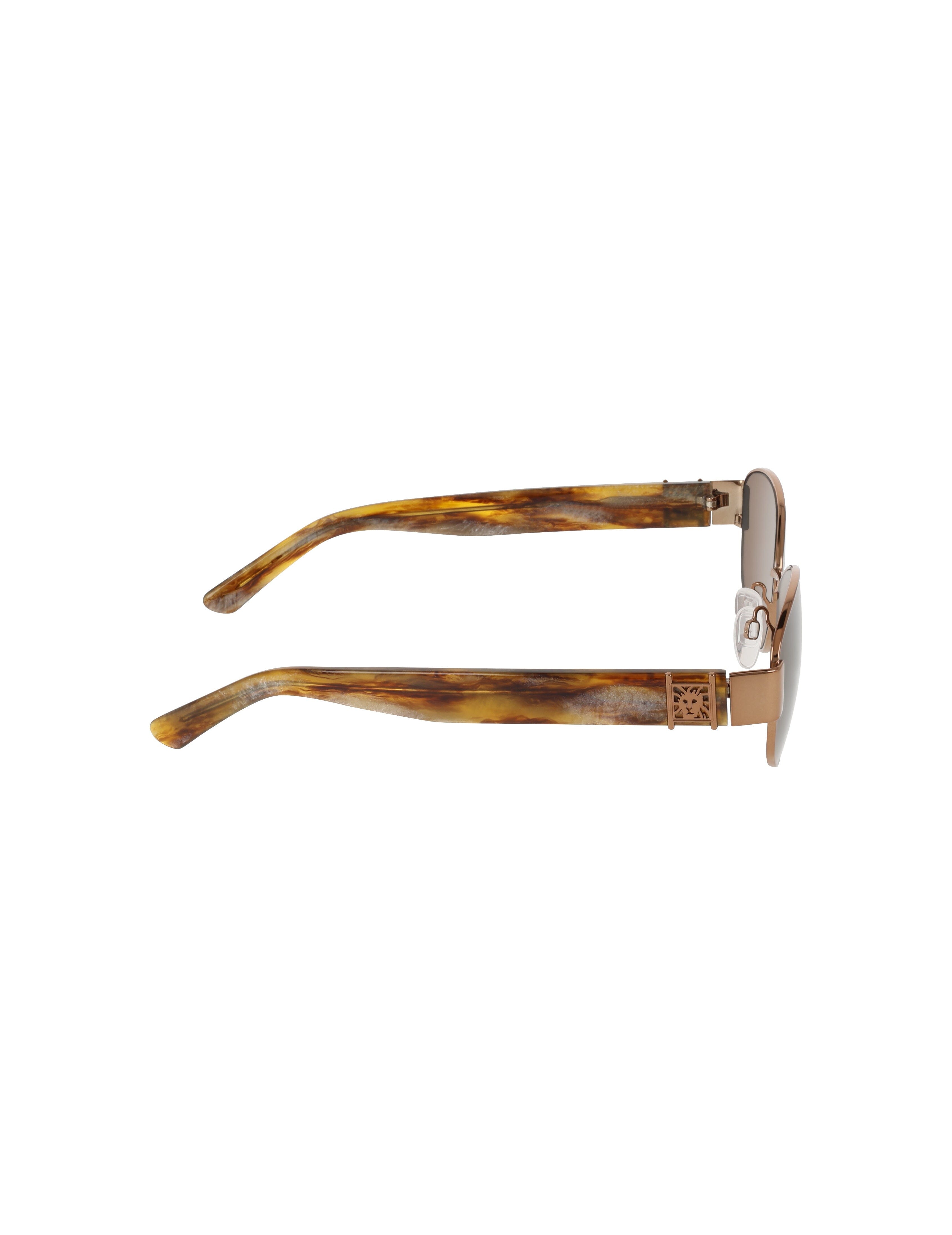 Oval Metal Frame Sunglasses - Anne Klein MOCHA