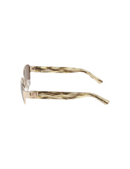 Oval Metal Frame Sunglasses - Anne Klein GOLD