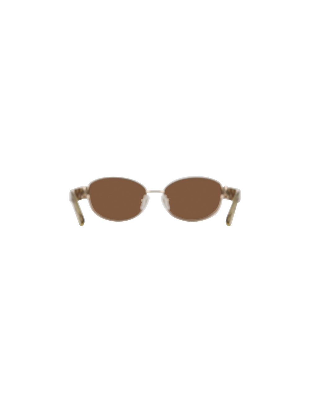 Oval Metal Frame Sunglasses - Anne Klein GOLD