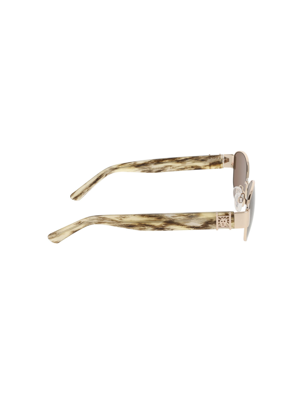 Oval Metal Frame Sunglasses - Anne Klein GOLD