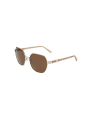 Two-Tone Square Metal Sunglasses - Anne Klein SILVER