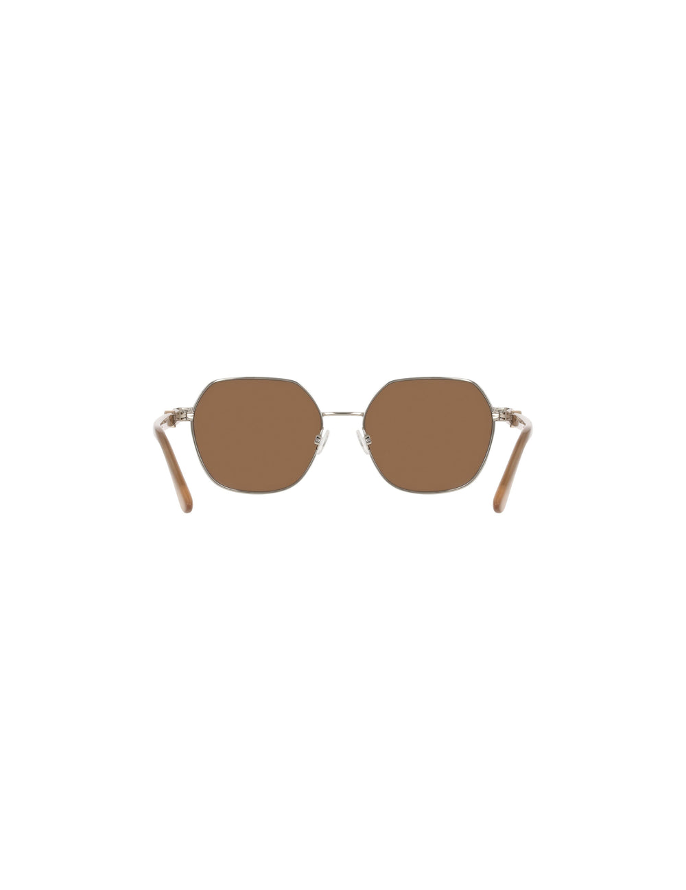 Two-Tone Square Metal Sunglasses - Anne Klein SILVER