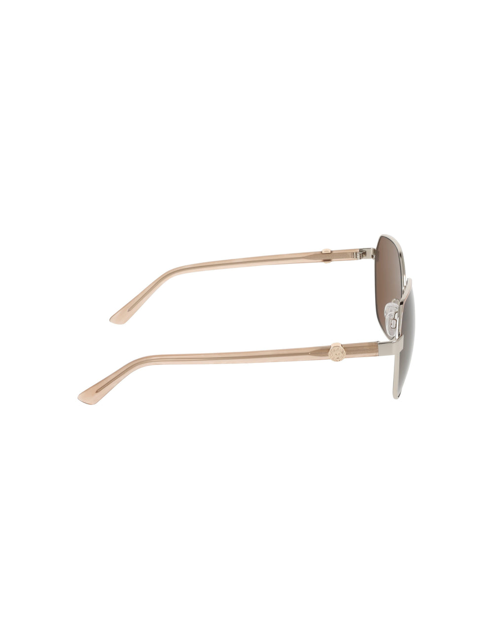 Two-Tone Square Metal Sunglasses - Anne Klein SILVER