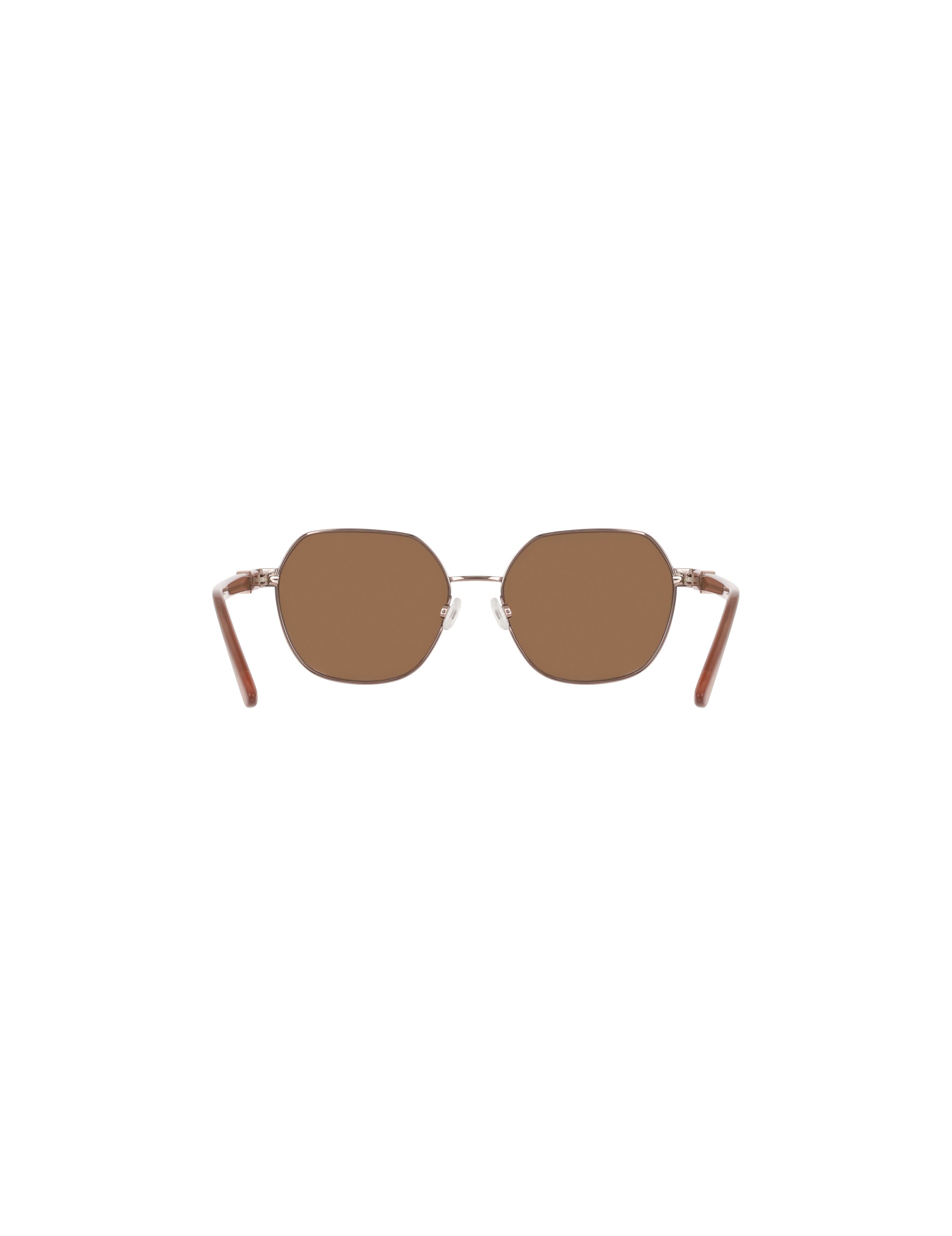 Two-Tone Square Metal Frame Sunglasses - Anne Klein ROSE GOLD