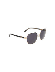 Two-Tone Square Metal Frame Sunglasses - Anne Klein GOLD
