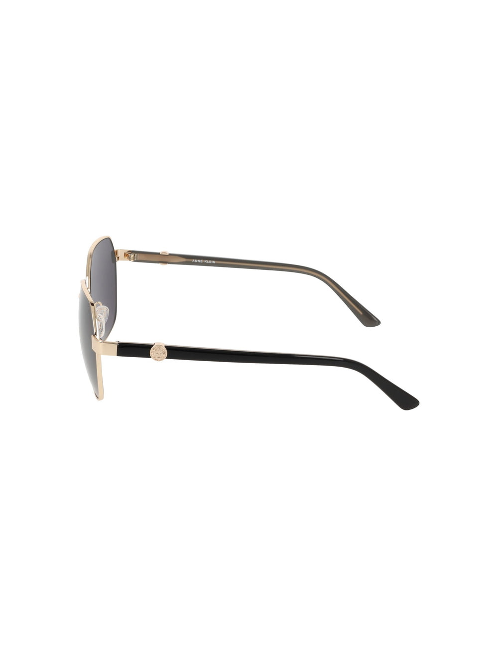 Two-Tone Square Metal Frame Sunglasses - Anne Klein GOLD
