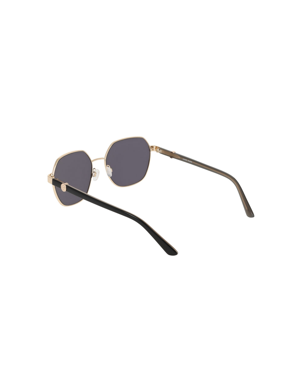 Two-Tone Square Metal Frame Sunglasses - Anne Klein GOLD