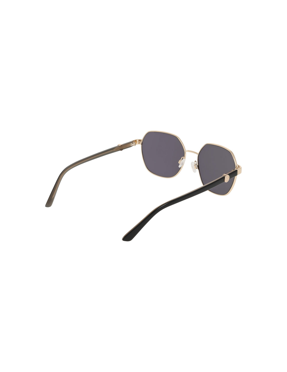 Two-Tone Square Metal Frame Sunglasses - Anne Klein GOLD