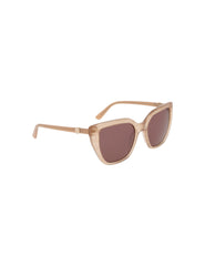 Square Acetate Sunglasses with Uplifting Frame - Anne Klein TAUPE