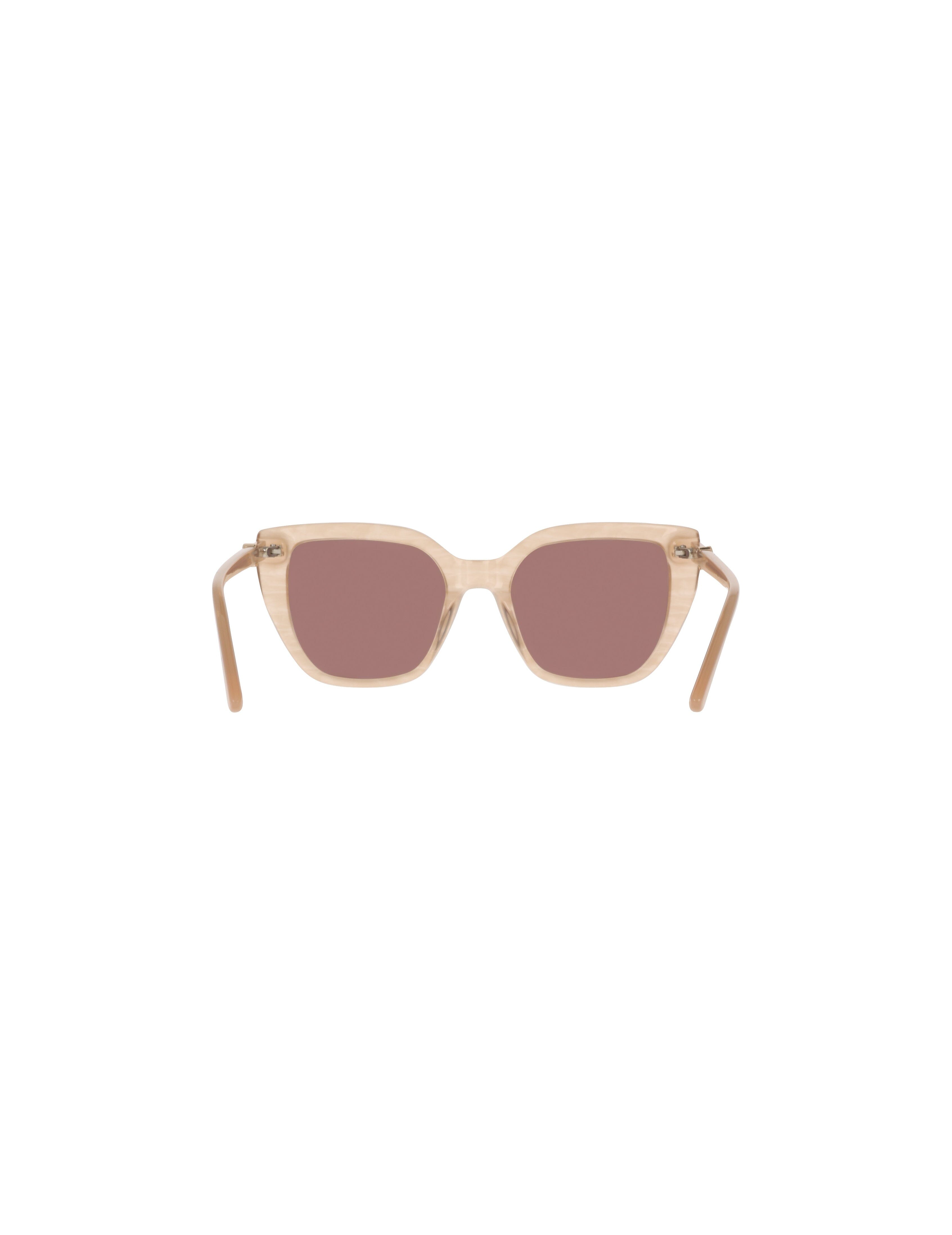 Square Acetate Sunglasses with Uplifting Frame - Anne Klein TAUPE