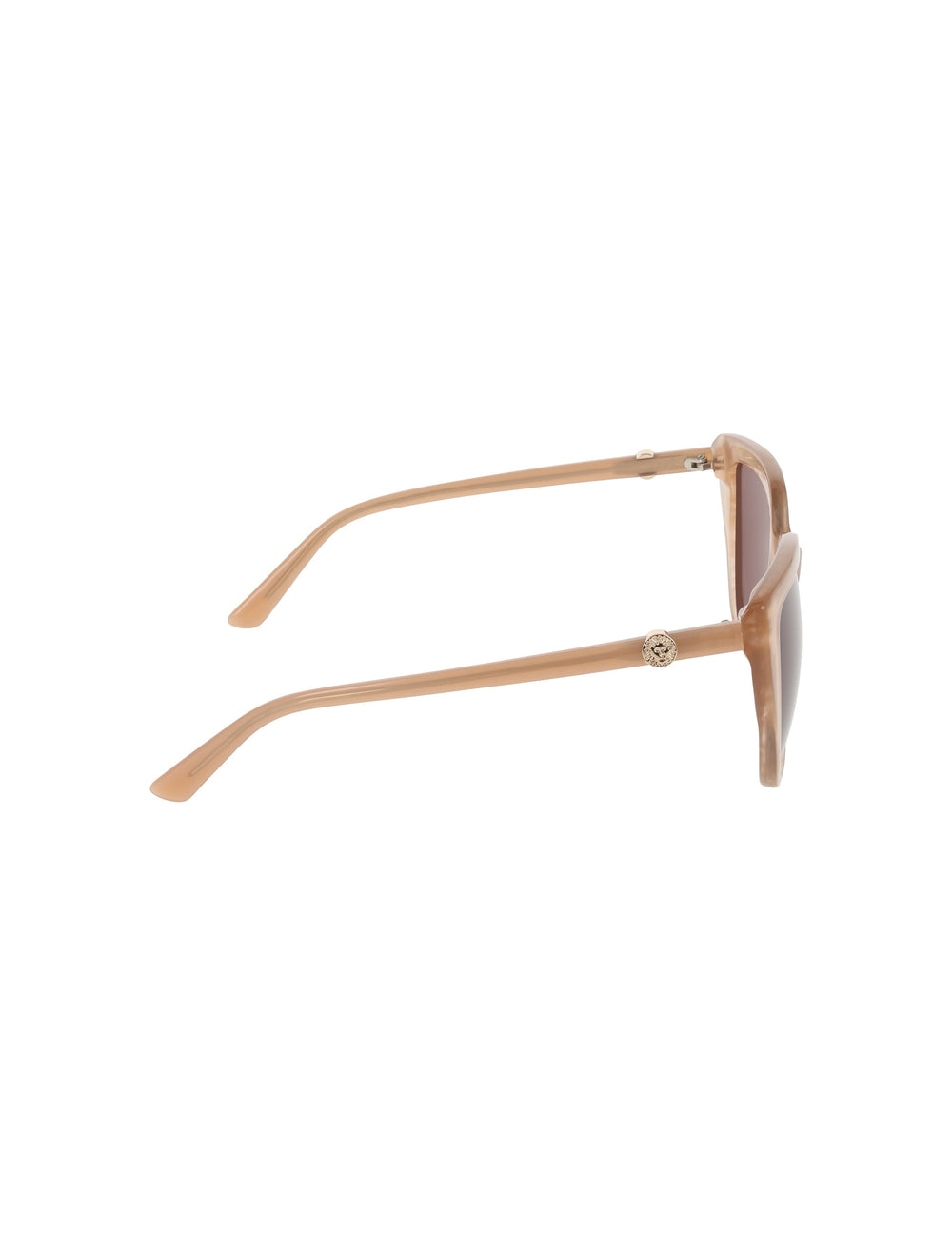 Square Acetate Sunglasses with Uplifting Frame - Anne Klein TAUPE