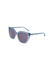 Square Acetate Sunglasses with Uplifting Frame - Anne Klein STEEL BLUE
