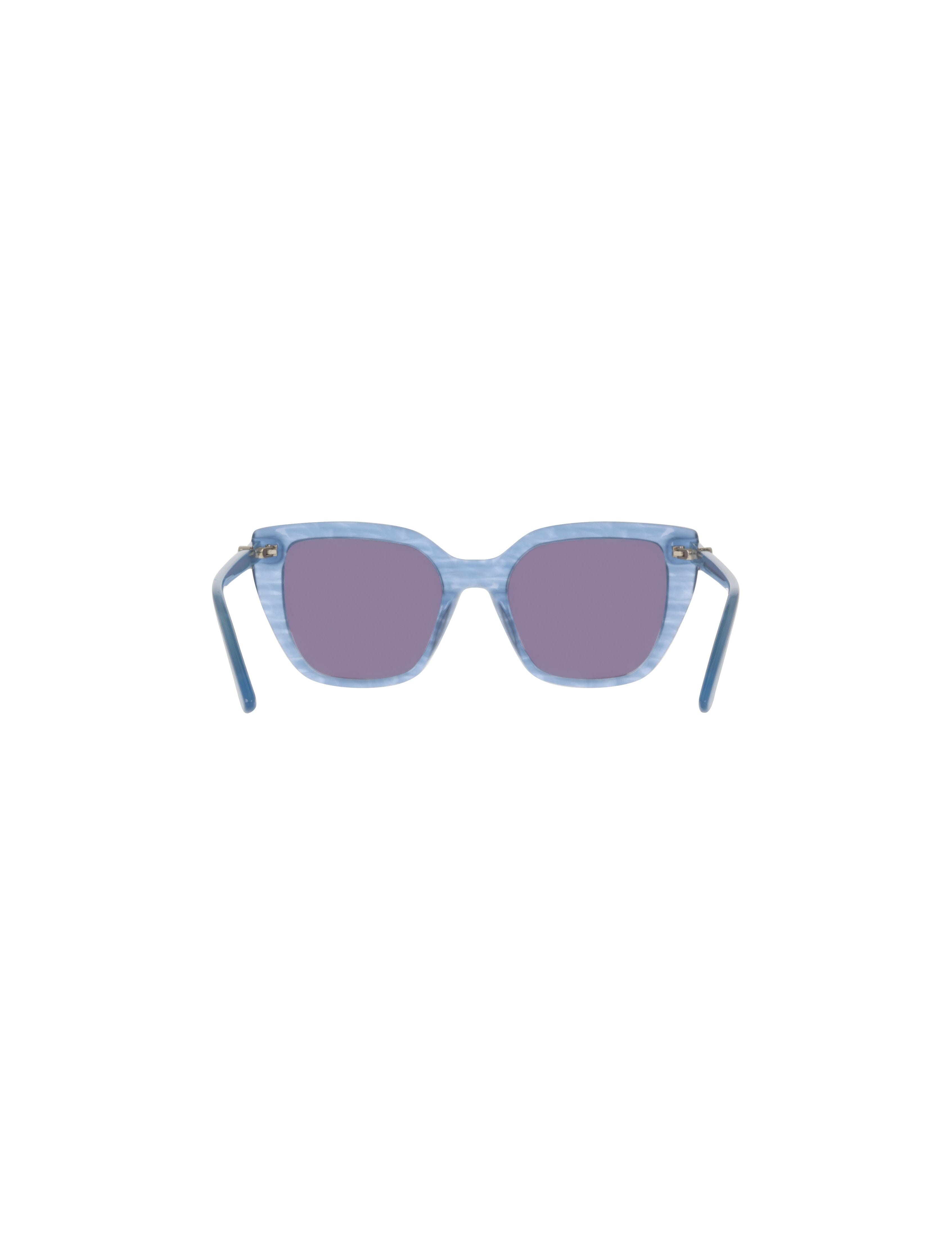 Square Acetate Sunglasses with Uplifting Frame - Anne Klein STEEL BLUE